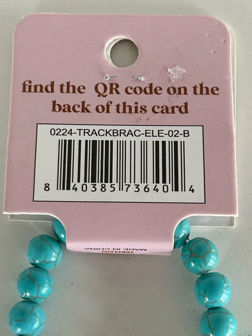 NWT Simply Southern Turquoise Blue Beaded Lion Tracker Bracelet
